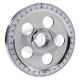 Stock Size Aluminum Pulley Blue Numbers Polished 5-Hole ( Display Pack )
