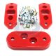 22-3040 Red Urethane Kit Front/Rear Solid Trans Mounts ( Display Pack )