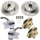 Disc Brake Kit Front Ball Joint - Stock Spindles - T-1 Standard, Karmann Ghia 5 x 4.5 / 5 x 4.75 Ford / Chevy Bolt Patterns