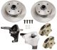 Disc Brake Kit Front Ball Joint - Drop Spindles - 4 x 130 Bolt Pattern