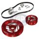 MST Raptor Serpentine Pulley System Standard Anodized Red